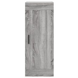 Berkfield Home Wall Mounted Cabinet Grey Sonoma 34.5x34x90 cm Engineered Wood - thumbnail 6