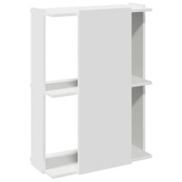 Berkfield Home Bookcase 3-Tier White 60x30x80 cm Engineered Wood - Size: 60 x 30 x 80 cm - thumbnail 6