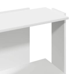 Berkfield Home Bookcase 3-Tier White 60x30x80 cm Engineered Wood - Size: 60 x 30 x 80 cm - thumbnail 7
