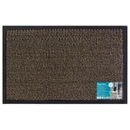 JVL Heavy Duty Commodore Vinyl Backed Barrier Door Floor Mat, 40x60cm, Brown - Size: 40 cm x 60 cm - thumbnail 1