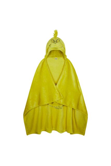 The Grinch Hooded Fleece Blanket in Yellow - image 1