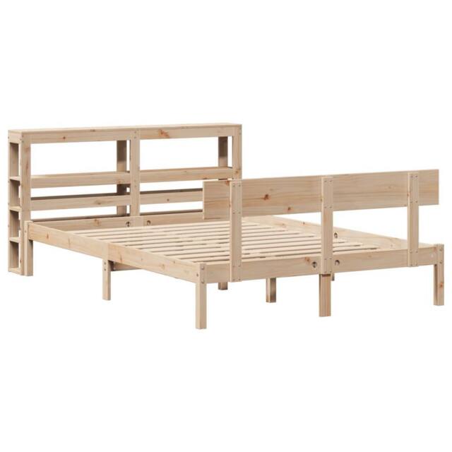 Berkfield Home Beautiful Bed Frame without Mattress 120x190 cm Small Double Soli in Light Tan - image 1
