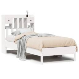 Berkfield Home Bookcase Bed without Mattress White 90x190 cm Single Solid Wood Pine - thumbnail 1