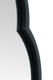 MirrorOutlet Black Metal Framed Double Arched Oval Wall Mirror 150 X 52CM - Size: 1 Pack - thumbnail 5