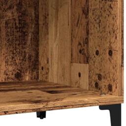 Berkfield Home Record Cabinet Old Wood 84.5x38x89 cm Engineered Wood in Brown - thumbnail 8