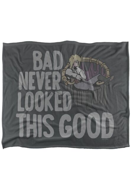 Jim Henson Labyrinth Bad Never Looked This Good Silky Touch Super Soft Throw Blanket 152 X 127 cm in White - image 1