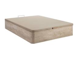 Vente-unique Ottoman Storage Bed Base - 160 X 200 Cm - Light Natural - HESTIA By in Light Oak - Size: Double - thumbnail 5