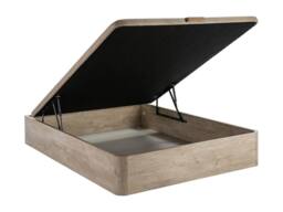 Vente-unique Ottoman Storage Bed Base - 160 X 200 Cm - Light Natural - HESTIA By in Light Oak - Size: Double - thumbnail 7
