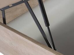 Vente-unique Ottoman Storage Bed Base - 160 X 200 Cm - Light Natural - HESTIA By in Light Oak - Size: Double - thumbnail 9