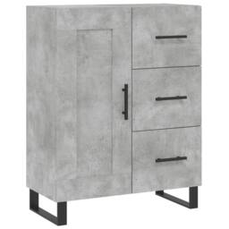 Berkfield Home Highboard Concrete Grey 69.5x34x180 cm Engineered Wood - thumbnail 7