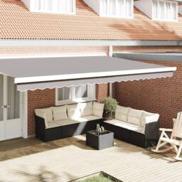 Berkfield Home Awning Valance for 5 m Frame Light Grey 4.8x0.2 m