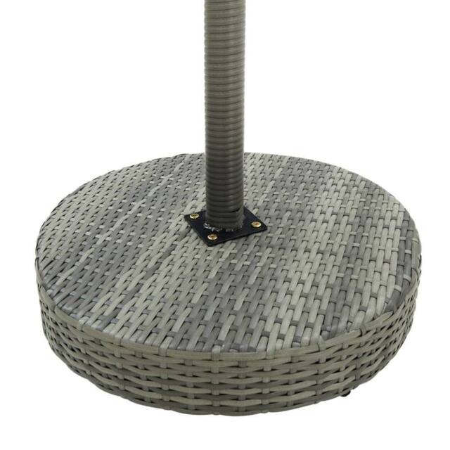 Berkfield Home Garden Table Grey 60.5x106 cm Poly Rattan - image 1