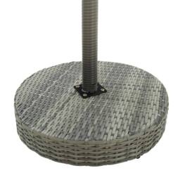 Berkfield Home Garden Table Grey 60.5x106 cm Poly Rattan - thumbnail 1