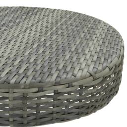 Berkfield Home Garden Table Grey 60.5x106 cm Poly Rattan - thumbnail 4