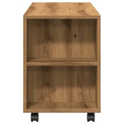 Berkfield Home TV Cabinet with Wheels Artisan Oak 102x34.5x43 cm Engineered Wood in Brown - thumbnail 6