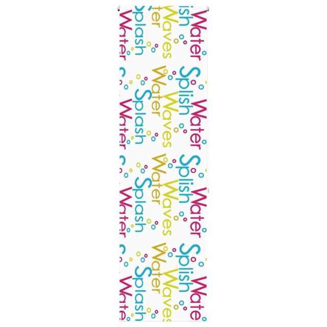 Berkfield Home Shower Roller Blind 80x240 cm Fabric Width 76 cm in Black - image 1