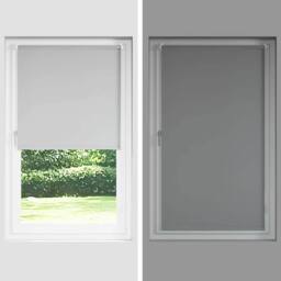 Berkfield Home Roller Blind Blackout Red 145x230 cm Fabric Width 141.6 cm Polyester - thumbnail 9