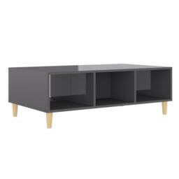 Berkfield Home Coffee Table High Gloss Grey 103.5x60x35 cm Engineered Wood - thumbnail 8