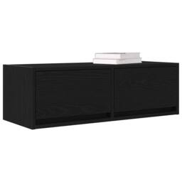 Berkfield Home TV Cabinets 2 pcs Black Oak 80x31x25.5 cm Engineered Wood - thumbnail 4