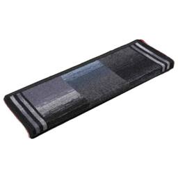Berkfield Home Stair Mats Self-adhesive 5 pcs 65x21x4 cm Black & Grey - Size: Medium - thumbnail 3