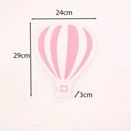 Marco Paul Pink Hot Air Balloon Night Light Nursery Kid's Room Decoration Wall Lamp - thumbnail 5