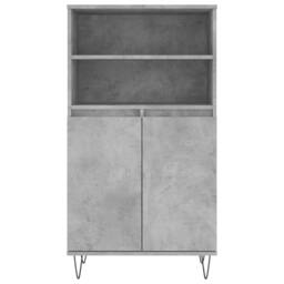 Berkfield Home Highboard Concrete Grey 60x36x110 cm Engineered Wood - Size: 60 x 36 x 110 cm - thumbnail 6