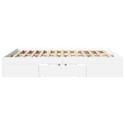Berkfield Home Durable Bed Frame without Mattress White 180x200 cm Super King En - thumbnail 6