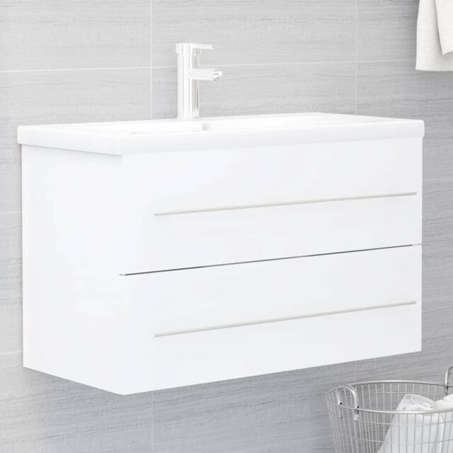 Berkfield Home Sink Cabinet White 80x38.5x48 cm Engineered Wood - image 1