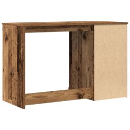 Berkfield Home Desk with Storage Old Wood 50x115x75 cm Engineered Wood in Brown - Size: 50 x 115 x 75 cm - thumbnail 6