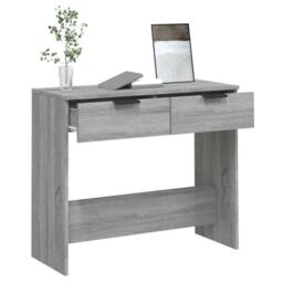 Berkfield Home Decorative Console Table Grey Sonoma 90x36x75 cm Engineered Wood - Size: 90 x 36 x 75 cm - thumbnail 5