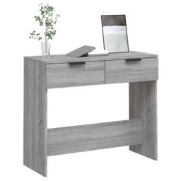 Berkfield Home Decorative Console Table Grey Sonoma 90x36x75 cm Engineered Wood - Size: 90 x 36 x 75 cm - thumbnail 4