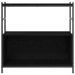 Berkfield Home Modern Book Cabinet Black Oak 80x30x78, 5 cm Engineered Wood - thumbnail 6