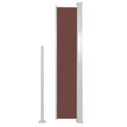 Berkfield Home Retractable Side Awning 160 x 500 cm Brown - thumbnail 4
