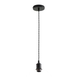 ValueLights Shaw Single Adjustable Brass Chrome Gold Black Pendant Ceiling Light - thumbnail 1