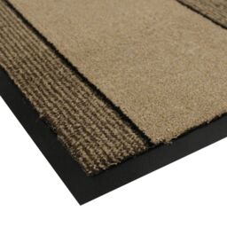 JVL Miracle Machine Washable Barrier Doormat 60x90cm Beige in Charcoal - Size: 60 cm x 90 cm - thumbnail 2