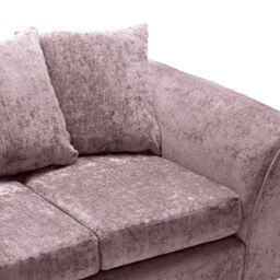 Abakus Direct Harriet Crushed Chenille 2 Seater Sofa in Pink - thumbnail 5