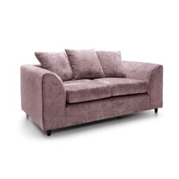 Abakus Direct Harriet Crushed Chenille 2 Seater Sofa in Pink - thumbnail 2