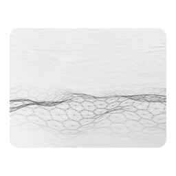 Benjamin Tate Design Futuristic Digital Landscape Blanket in Natural - Size: 120 cm x 150 cm - thumbnail 1
