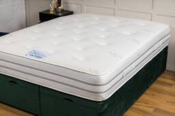 UK Bed Furniture Silk memory 1000 Mattress in White - Size: King - thumbnail 1