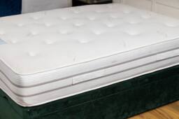 UK Bed Furniture Silk memory 1000 Mattress in White - Size: King - thumbnail 2