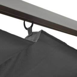 Berkfield Home Pergola with Retractable Roof Anthracite 3x3 m Steel 180 g/m ² in Black - thumbnail 5
