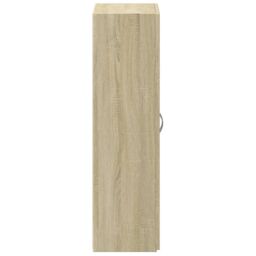 Berkfield Home File Cabinet Sonoma Oak 60x32x115 cm Engineered Wood in Brown - Size: 60 x 32 x 115 cm - thumbnail 5