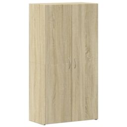 Berkfield Home File Cabinet Sonoma Oak 60x32x115 cm Engineered Wood in Brown - Size: 60 x 32 x 115 cm - thumbnail 2