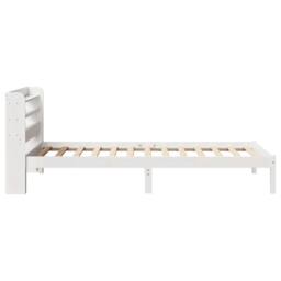 Berkfield Home Beautiful Bed Frame without Mattress White 90x190 cm Single Solid - thumbnail 5