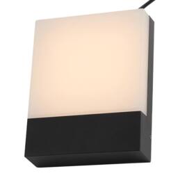 Living and Home Outdoor Waterproof LED Wall Light in Black - thumbnail 4