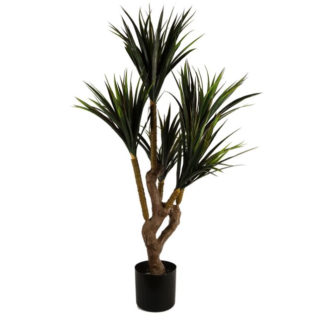 Leaf Artificial Tropical Yucca Tree with 179 Leaves UV PROTECTED OUTDOOR Botanik in Green - image 1