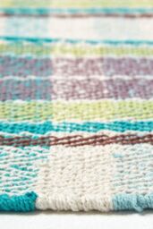 Homescapes Wilson Handwoven Tartan Cotton Rug - Size: 150 cm x 240 cm - thumbnail 4