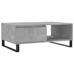 Berkfield Home Coffee Table Concrete Grey 90x60x35 cm Engineered Wood - Size: 90 x 60 x 35 cm - thumbnail 2