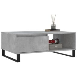 Berkfield Home Coffee Table Concrete Grey 90x60x35 cm Engineered Wood - Size: 90 x 60 x 35 cm - thumbnail 3
