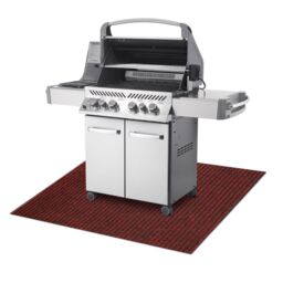 RugsX Protective Grill Mat Rug in Red - Size: 120 cm x 150 cm - thumbnail 1